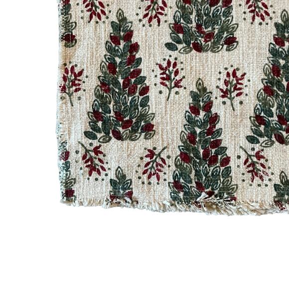 Rachel Zoe Christmas Tree Placemats 13x19 Set of 4 Holiday New - Picture 6 of 10